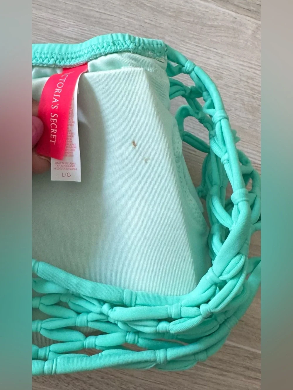 VS Mint Green Bandeau Lace-Up Bikini ➕ FREE addition top! (size S/M/L) - Picture 8 of 16